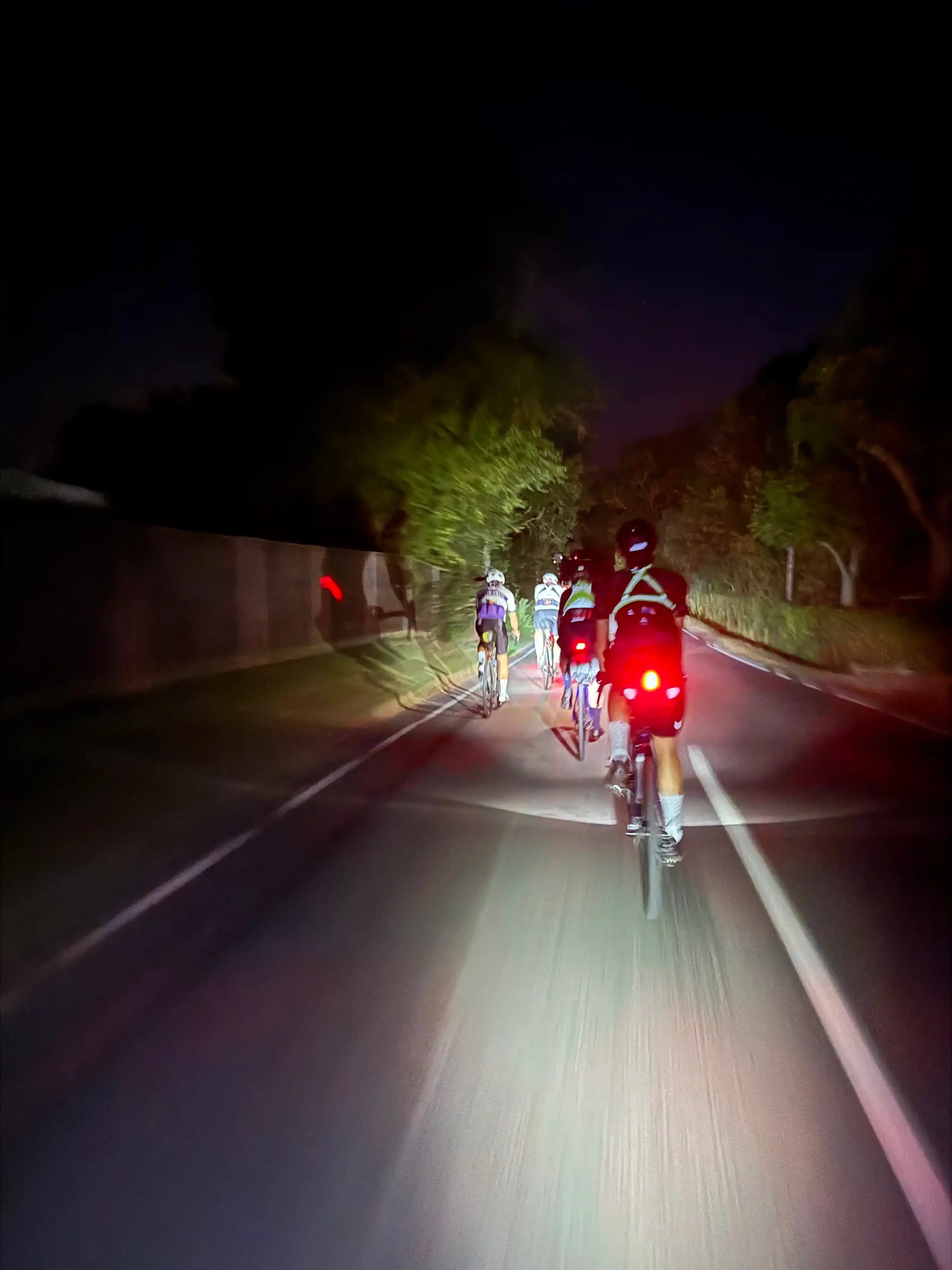Paceline riding with other randonneurs for the first 100 km.