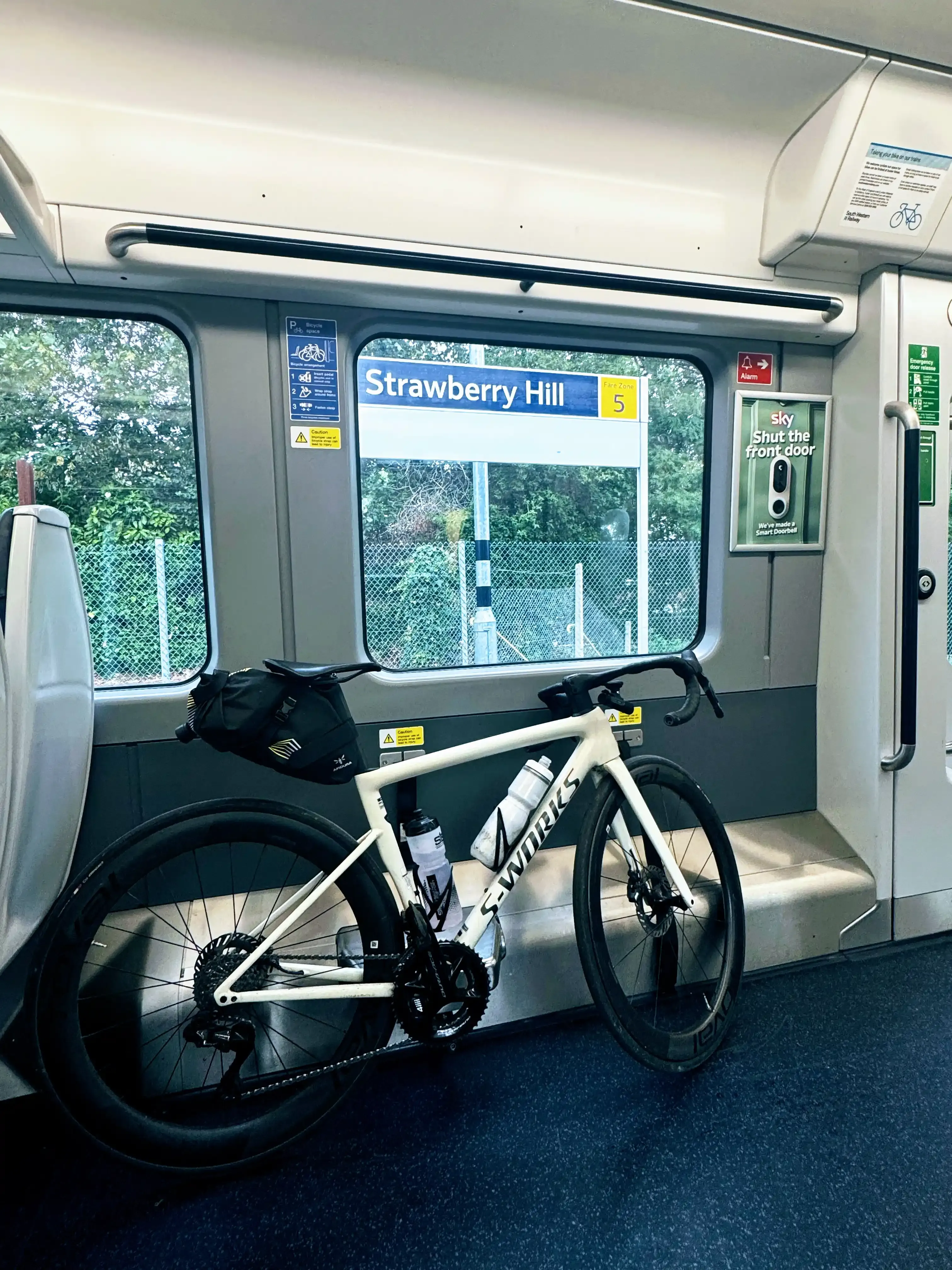 UK trains are extremely bike-friendly.