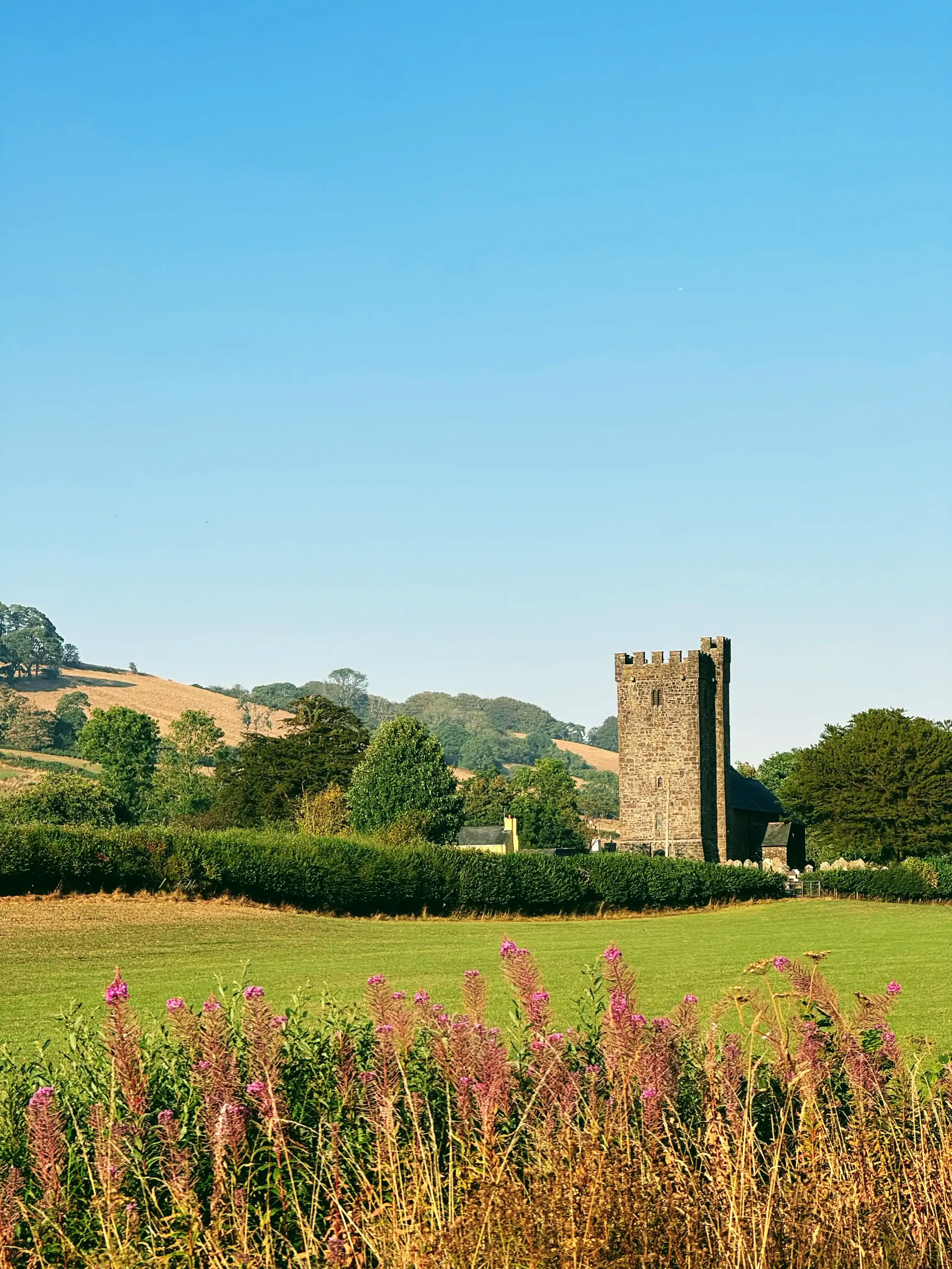 St Caron Church in the village of Tregaron.