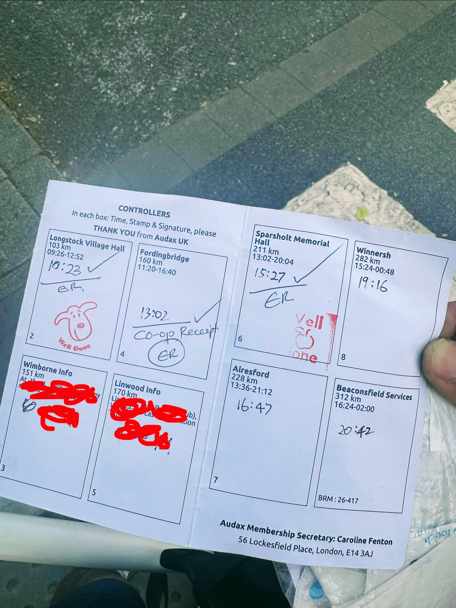 Writing times on the brevet card, answering quiz questions, collecting receipts, taking photos, and logging into e-Brevet—it was absolute chaos.