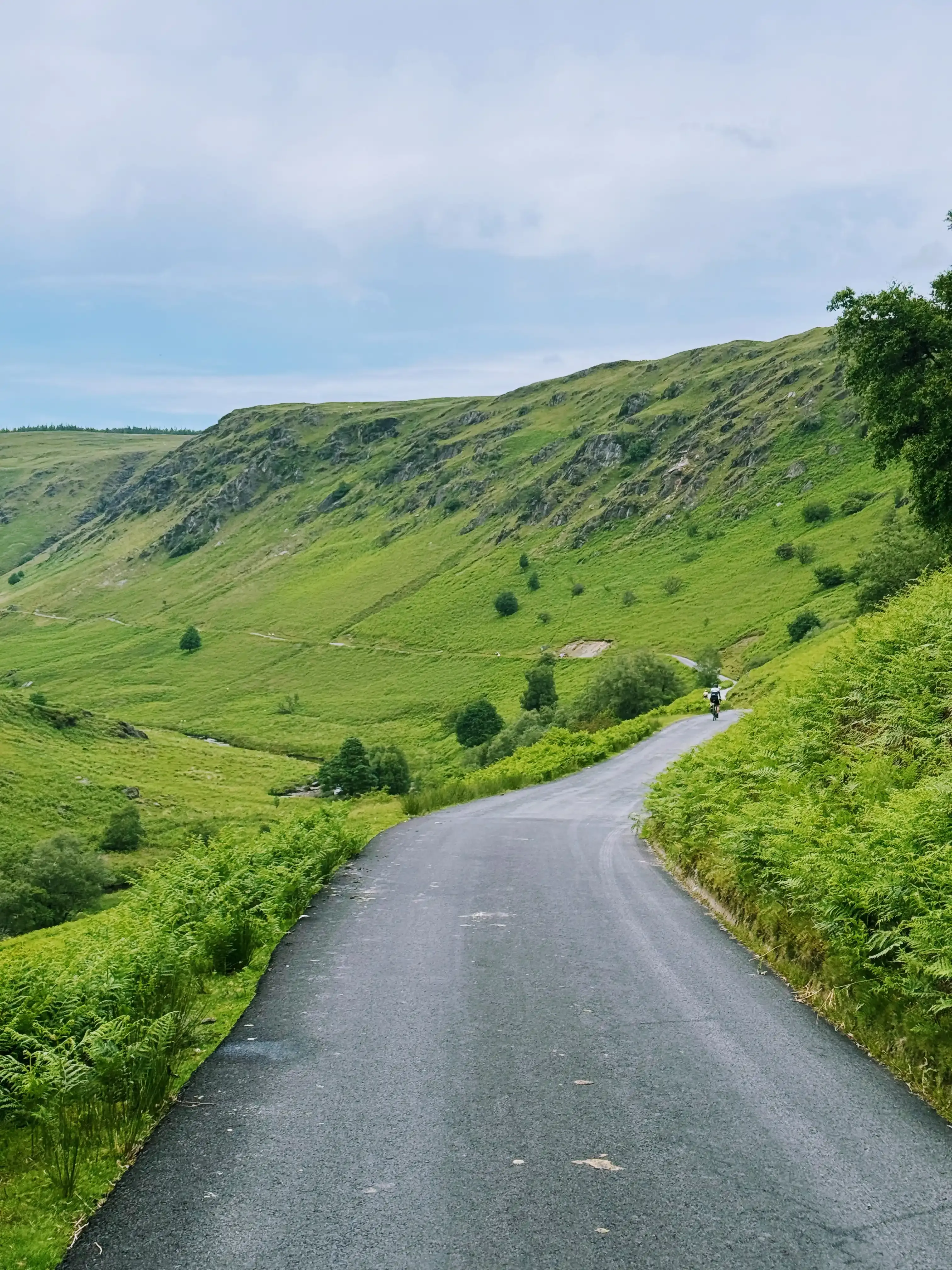 Climbing up Devil's Staircase. Fittingly for a staircase made by the devil, the road drops frequently on the way to the top.