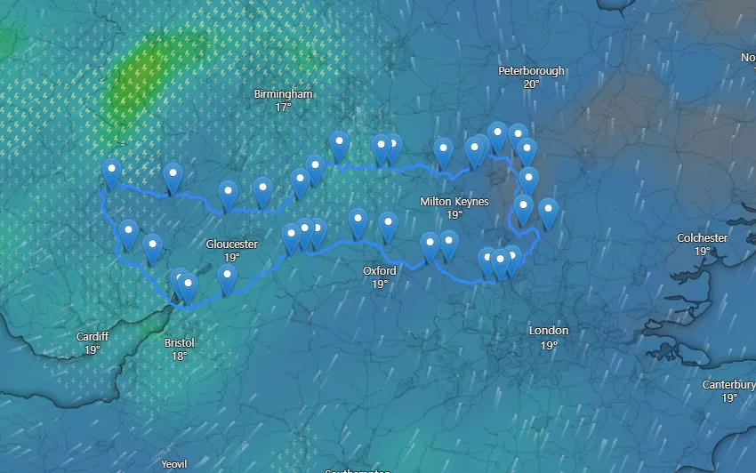 Trying to convince myself I can happily punch through 5mm of rain an hour...